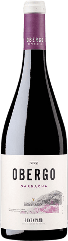 19,95 € Envio grátis | Vinho Tinto Obergo D.O. Somontano Catalunha Espanha Garnacha — Grenache Garrafa 75 cl