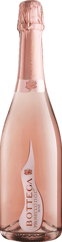 19,95 € Envio grátis | Espumante rosé Bottega Il Vino dei Poeti Rosé D.O.C. Prosecco Itália Pinot Preto, Glera Garrafa 75 cl