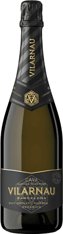 12,95 € Free Shipping | White Sparkling Wine Vilarnau Brut Nature Vintage Reserve — Aged D.O. Cava Catalonia Spain Macabeo, Chardonnay, Parellada Bottle 75 cl