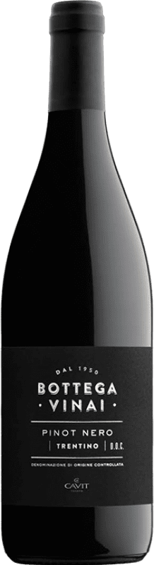 18,95 € 免费送货 | 红酒 Cavit Bottega Vinai D.O.C. Trentino 特伦蒂诺 意大利 Pinot Black 瓶子 75 cl