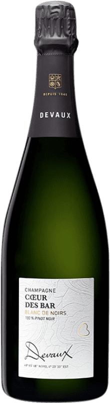 69,95 € Envio grátis | Espumante Branco Devaux Cœur des Bar Blanc de Noirs A.O.C. Champagne Champagne França Pinot Noir 75 cl