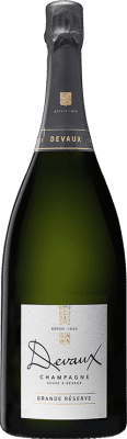 112,95 € Spedizione Gratuita | Spumante bianco Devaux Gran Riserva A.O.C. Champagne champagne Francia Pinot Nero, Chardonnay Bottiglia Magnum 1,5 L