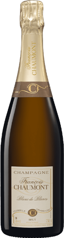 34,95 € Envio grátis | Espumante branco François Chaumont Blanc de Blancs Millésimé A.O.C. Champagne Champagne França Chardonnay Garrafa 75 cl