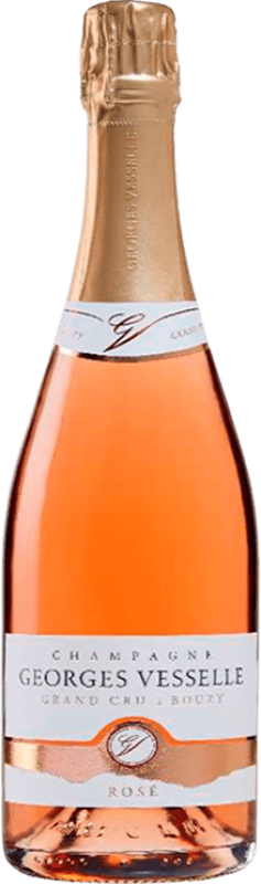 64,95 € 免费送货 | 玫瑰气泡酒 Georges Vesselle Grand Cru Rosé 香槟 A.O.C. Champagne 香槟酒 法国 Pinot Black, Chardonnay 瓶子 75 cl