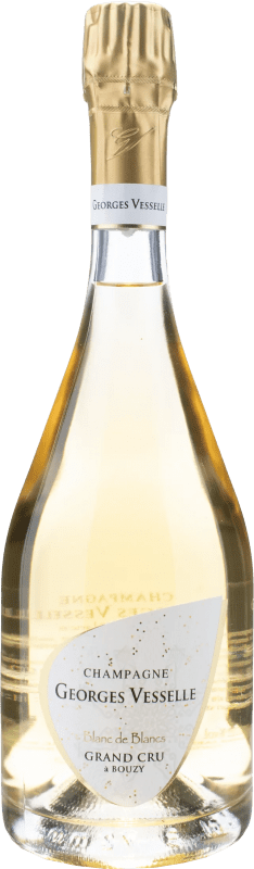 82,95 € Kostenloser Versand | Weißer Sekt Georges Vesselle Extra Brut Grand Cru Grosse Lage, Blanc de Blancs A.O.C. Champagne Champagner Frankreich Chardonnay Flasche 75 cl
