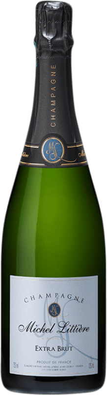 43,95 € Envío gratis | Espumoso Blanco Michel Littiere Extra Brut A.O.C. Champagne Champagne Francia Pinot Negro, Chardonnay, Pinot Meunier 75 cl