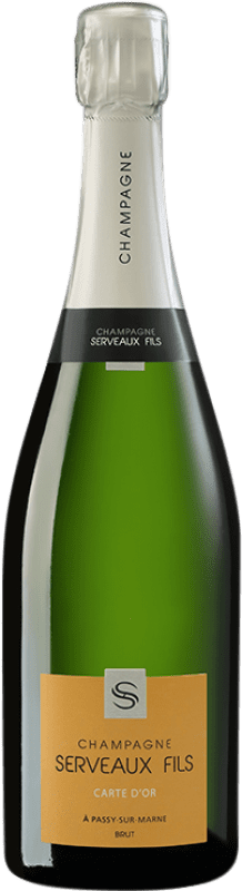 45,95 € Бесплатная доставка | Белое игристое Serveaux Carte d'Or брют A.O.C. Champagne шампанское Франция Pinot Black, Chardonnay, Pinot Meunier бутылка 75 cl