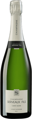 45,95 € Envío gratis | Espumoso Blanco Serveaux Carte Noire Brut A.O.C. Champagne Champagne Francia Pinot Negro, Pinot Meunier 75 cl