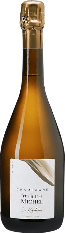 77,95 € 送料無料 | 白スパークリングワイン Wirth Michel Les Rigoblins A.O.C. Champagne シャンパン フランス Pinot Black, Chardonnay, Pinot Meunier ボトル 75 cl