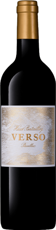 43,95 € Free Shipping | Red wine Château Haut-Batailley Verso A.O.C. Pauillac France Merlot, Cabernet Sauvignon Bottle 75 cl
