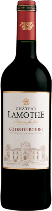 12,95 € 免费送货 | 红酒 Château Lamothe Joubert A.O.C. Côtes de Bourg 法国 Merlot, Cabernet Sauvignon, Malbec 瓶子 75 cl