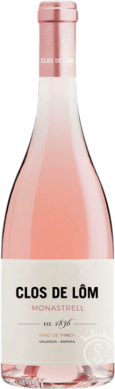 16,95 € Kostenloser Versand | Rosé-Wein Clos de Lôm Rosado D.O. Valencia Valencianische Gemeinschaft Spanien Monastrell Flasche 75 cl