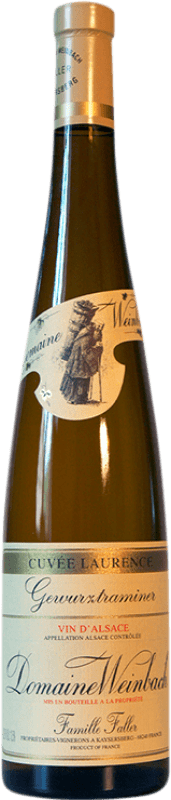 44,95 € Бесплатная доставка | Белое вино Weinbach Cuvée Laurence A.O.C. Alsace Эльзас Франция Gewürztraminer бутылка 75 cl