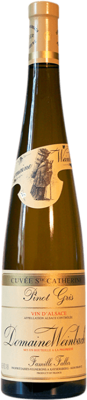 46,95 € Бесплатная доставка | Белое вино Weinbach Cuvée Sainte Catherine A.O.C. Alsace Эльзас Франция Pinot Grey бутылка 75 cl