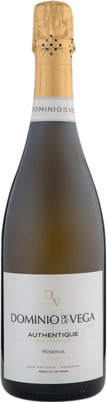 12,95 € Kostenloser Versand | Weißer Sekt Dominio de la Vega Authentique Brut Nature Reserve — Gereift D.O. Cava Katalonien Spanien Macabeo, Xarel·lo Flasche 75 cl