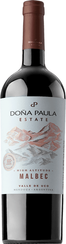 17,95 € 送料無料 | 赤ワイン Doña Paula. Estate I.G. Valle de Uco ウーコバレー アルゼンチン Malbec ボトル 75 cl