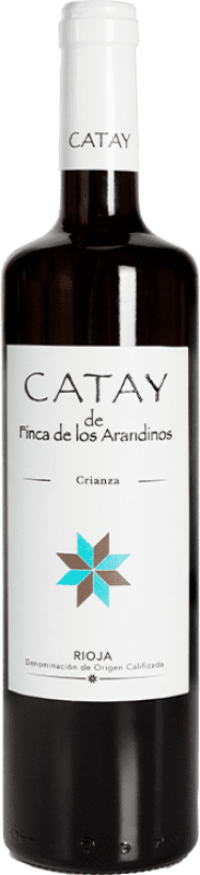 11,95 € 送料無料 | 赤ワイン Finca de Los Arandinos Catay 高齢者 D.O.Ca. Rioja ラ・リオハ スペイン Tempranillo, Grenache, Mazuelo ボトル 75 cl