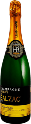 48,95 € Бесплатная доставка | Белое игристое вино G.H. Martel Honoré de Balzac Brut — брют Ограниченный выпуск A.O.C. Champagne шампанское Франция Pinot Noir — Пино Нуар, Chardonnay — Шардоне, Pinot Meunier — Пино Менье 75 cl