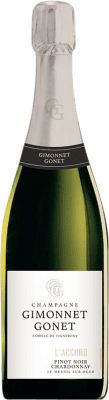 36,95 € Бесплатная доставка | Белое игристое Gimonnet Gonet L'Accord Tradition A.O.C. Champagne шампанское Франция Pinot Black, Chardonnay бутылка 75 cl