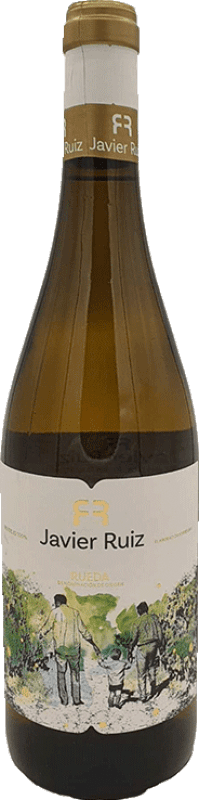 9,95 € Envío gratis | Vino blanco Javier Ruiz Sobre Lías D.O. Rueda Castilla y León España Verdejo Botella 75 cl