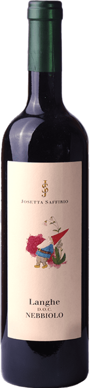 22,95 € Free Shipping | Red wine Josetta Saffirio D.O.C. Langhe Italy Nebbiolo Bottle 75 cl