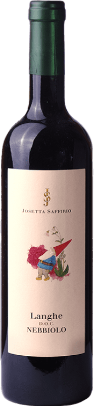 22,95 € Kostenloser Versand | Rotwein Josetta Saffirio D.O.C. Langhe Italien Nebbiolo Flasche 75 cl