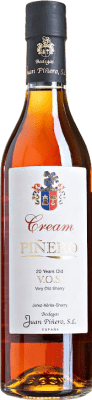 48,95 € 免费送货 | 利口酒霜 Juan Piñero Cream VOS D.O. Jerez-Xérès-Sherry 安达卢西亚 西班牙 Palomino Fino, Pedro Ximénez 瓶子 Medium 50 cl