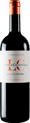 24,95 € 免费送货 | 红酒 López Cristóbal La Colorada D.O. Ribera del Duero 卡斯蒂利亚莱昂 西班牙 Tempranillo 瓶子 75 cl