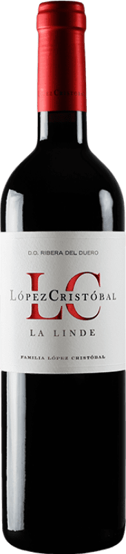 8,95 € 送料無料 | 赤ワイン López Cristóbal La Linde D.O. Ribera del Duero カスティーリャ・イ・レオン スペイン Tempranillo — テンプラニーリョ, Merlot — メルロー 75 cl