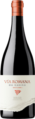 22,95 € Envio grátis | Vinho tinto Méndez Rojo Vía Romana do Camiño Barrica D.O. Ribeira Sacra Galiza Espanha Mencía Garrafa 75 cl