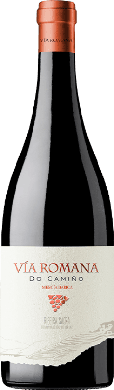 22,95 € Envío gratis | Vino tinto Méndez Rojo Vía Romana do Camiño Barrica D.O. Ribeira Sacra Galicia España Mencía Botella 75 cl