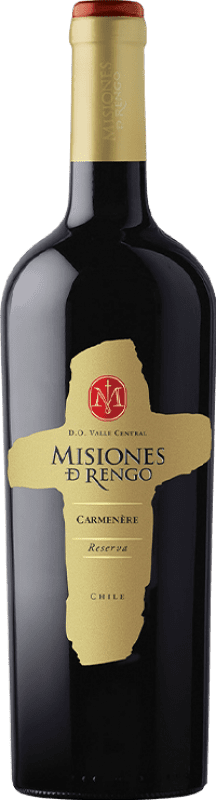 24,95 € Бесплатная доставка | Красное вино Misiones de Rengo Резерва I.G. Valle Central Центральная долина Чили Syrah — Сира, Carmenère — Карменер Бутылка 75 cl