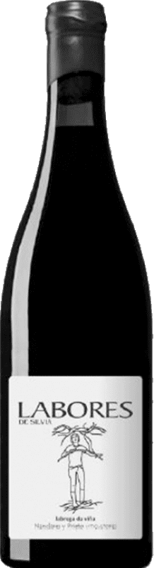 43,95 € Free Shipping | Red wine Nanclares Labores da Silva D.O. Rías Baixas Galicia Spain Caíño Black Bottle 75 cl