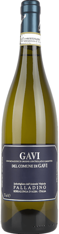 26,95 € Spedizione Gratuita | Vino bianco Palladino Gavi del Comune D.O.C.G. Cortese di Gavi Italia Cortese Bottiglia 75 cl