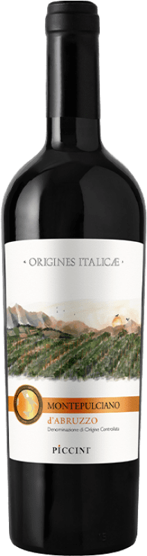 8,95 € Envio grátis | Vinho Tinto Piccini D.O.C. Montepulciano d'Abruzzo Itália Montepulciano 75 cl