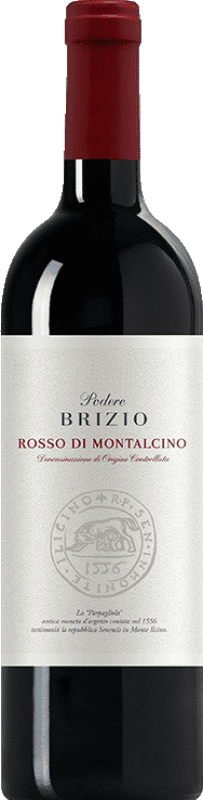 23,95 € Envoi gratuit | Vin rouge Brizio D.O.C. Rosso di Montalcino Italie Sangiovese Bouteille 75 cl