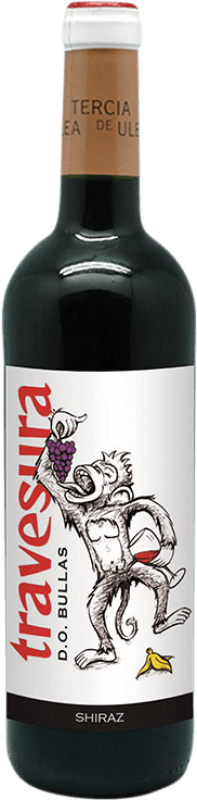 7,95 € Free Shipping | Red wine Tercia de Ulea Travesura D.O. Bullas Spain Syrah Bottle 75 cl