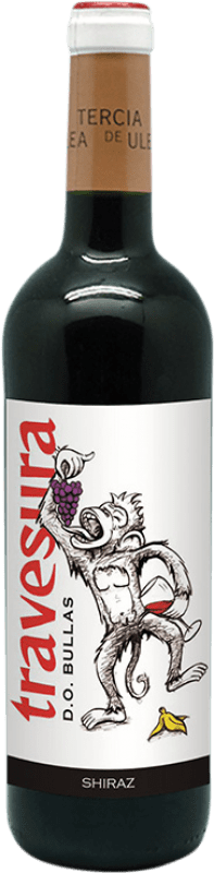 6,95 € Envío gratis | Vino Tinto Tercia de Ulea Travesura D.O. Bullas España Syrah 75 cl