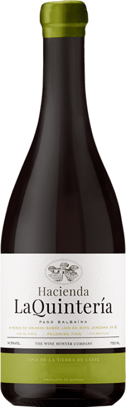 19,95 € Бесплатная доставка | Белое вино The Wine Hunter Hacienda La Quintería en Bota Jerezana I.G.P. Vino de la Tierra de Cádiz Андалусия Испания Palomino Fino бутылка 75 cl