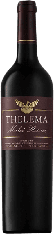 51,95 € Free Shipping | Red wine Thelema Mountain Reserve I.G. Stellenbosch South Africa Merlot Bottle 75 cl