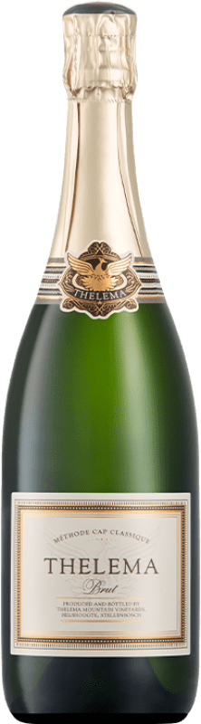 22,95 € Free Shipping | White Sparkling Wine Thelema Mountain Brut Classic I.G. Stellenbosch South Africa Pinot Noir, Chardonnay 75 cl