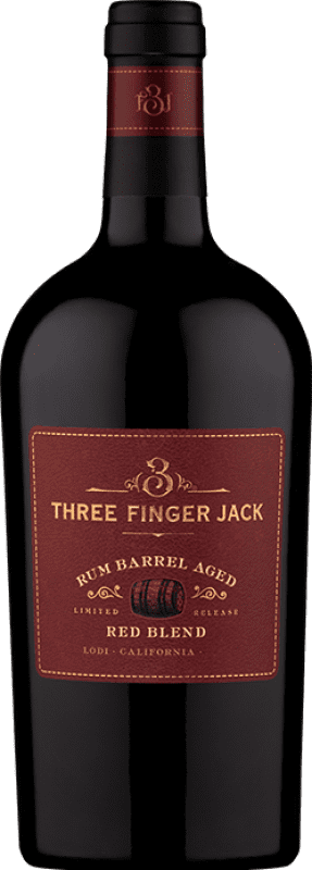 31,95 € Envío gratis | Vino Tinto Three Fingers Blend — Mezcla I.G. Lodi Estados Unidos Tempranillo, Merlot, Syrah, Petite Syrah, Tannat 75 cl