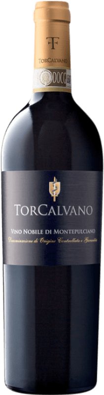 21,95 € Бесплатная доставка | Красное вино Torcalvano D.O.C.G. Vino Nobile di Montepulciano Италия Prugnolo Gentile бутылка 75 cl