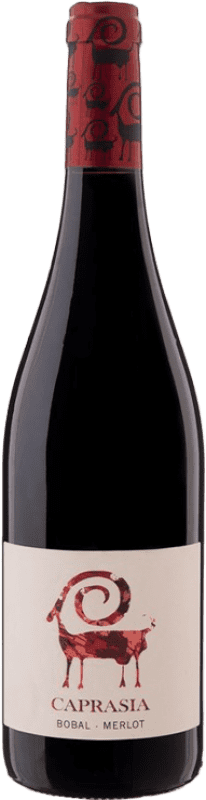 14,95 € Free Shipping | Red wine Vegalfaro Caprasia Oak D.O. Utiel-Requena Valencian Community Spain Merlot, Bobal Bottle 75 cl