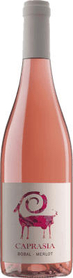 10,95 € Free Shipping | Rosé wine Vegalfaro Caprasia Rosado D.O. Utiel-Requena Valencian Community Spain Merlot, Bobal Bottle 75 cl