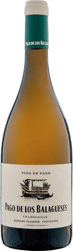 21,95 € Бесплатная доставка | Белое вино Vegalfaro D.O.P. Vino de Pago Los Balagueses Испания Chardonnay бутылка 75 cl