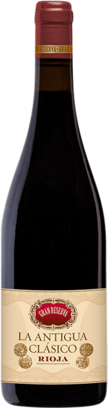 47,95 € Free Shipping | Red wine Vinos del Atlántico La Antigua Clásico Grand Reserve D.O.Ca. Rioja The Rioja Spain Tempranillo, Grenache, Graciano Bottle 75 cl