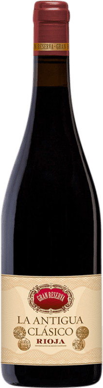 49,95 € Free Shipping | Red Wine Vinos del Atlántico La Antigua Classic Grand Reserve — Long Barrel-Aged D.O.Ca. Rioja The Rioja Spain Tempranillo, Garnacha — Grenache, Graciano Bottle 75 cl