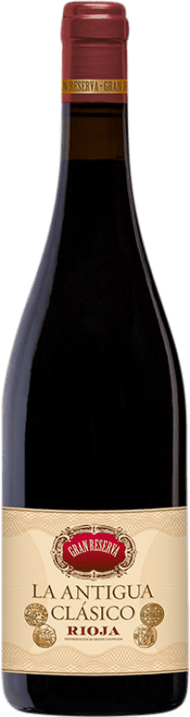 47,95 € Envío gratis | Vino tinto Vinos del Atlántico La Antigua Clásico Gran Reserva D.O.Ca. Rioja La Rioja España Tempranillo, Garnacha, Graciano Botella 75 cl