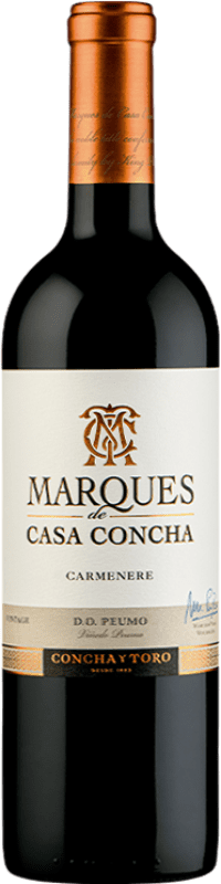 26,95 € Бесплатная доставка | Красное вино Concha y Toro Marqués de Casa Concha D.O. Area Peumo Чили Merlot — Мерло, Cabernet Sauvignon — Каберне Совиньон, Carmenère — Карменер Бутылка 75 cl